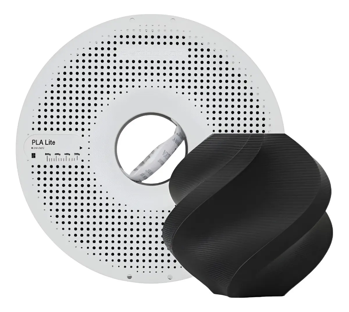 Rolo de filamento Bambu Lab PLA Lite Preto Com Carretel de 1 kg e 1,75 mm