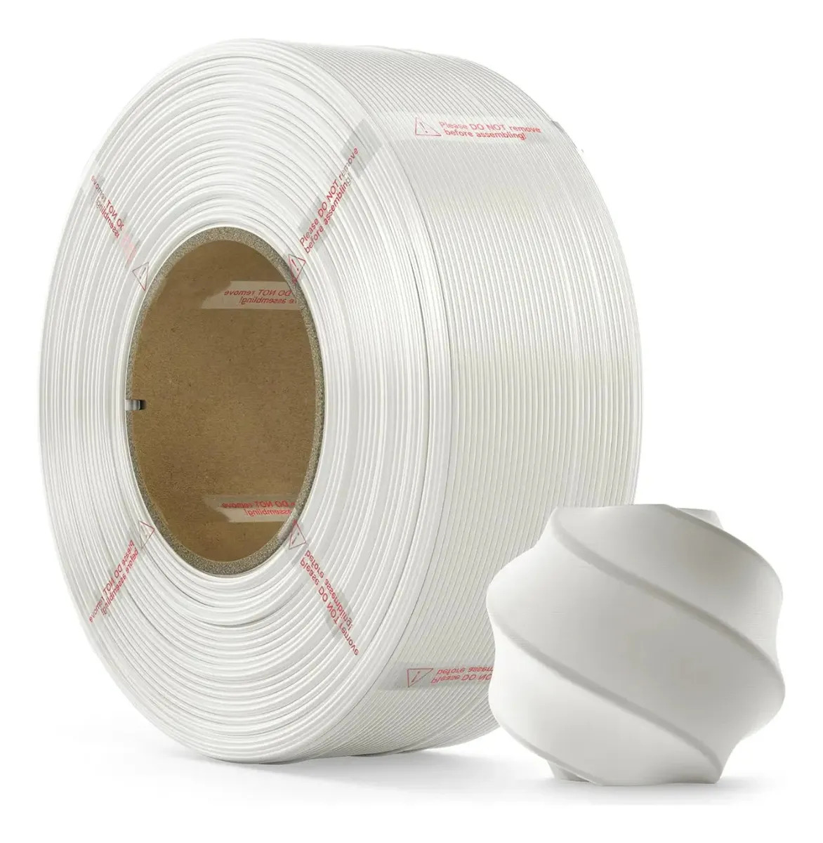 Rolo de filamento Bambu Lab PLA Lite Branco Sem Carretel de 1 kg e 1,75 mm